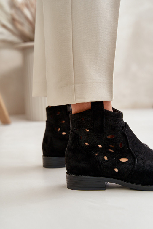 Sieviešu puszābaki Ažūrs Uz pili melnas krāsas S.Barski HY42-081