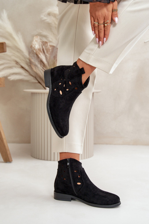 Sieviešu puszābaki Ažūrs Uz pili melnas krāsas S.Barski HY42-081