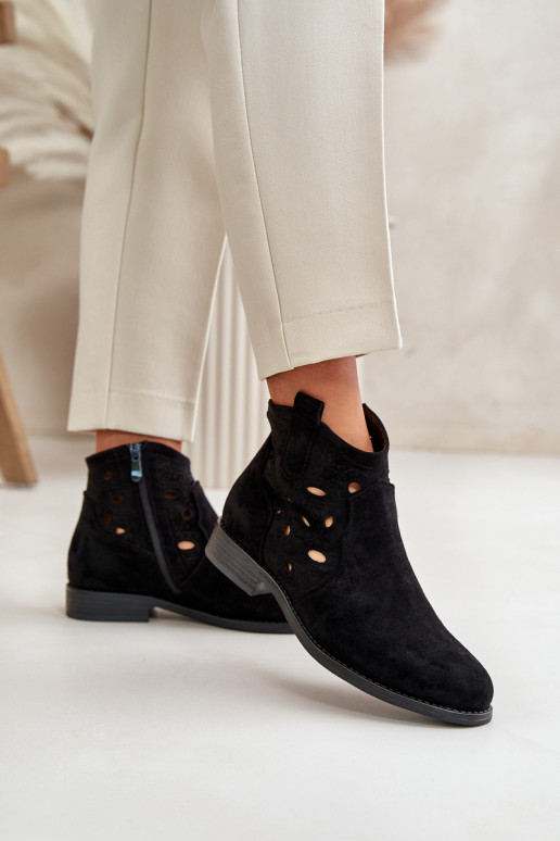 Sieviešu puszābaki Ažūrs Uz pili melnas krāsas S.Barski HY42-081