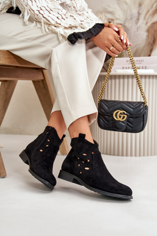 Sieviešu puszābaki Ažūrs Uz pili melnas krāsas S.Barski HY42-081