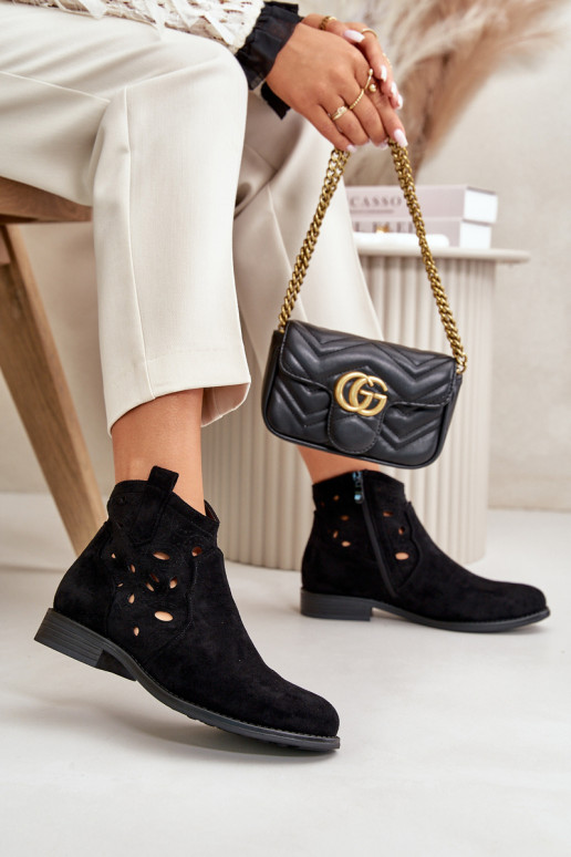 Sieviešu puszābaki Ažūrs Uz pili melnas krāsas S.Barski HY42-081