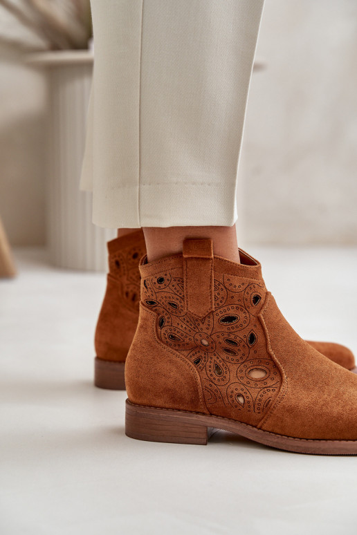 Sieviešu puszābaki Ažūrs Uz pili brūnas krāsas S.Barski HY42-081