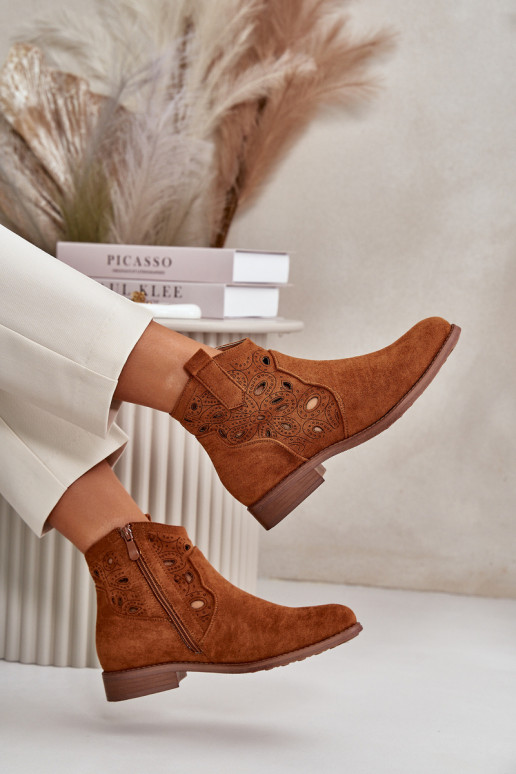 Sieviešu puszābaki Ažūrs Uz pili brūnas krāsas S.Barski HY42-081