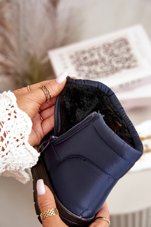 sniega apavi Sieviešu siltināti tumši zilas krāsas Helis