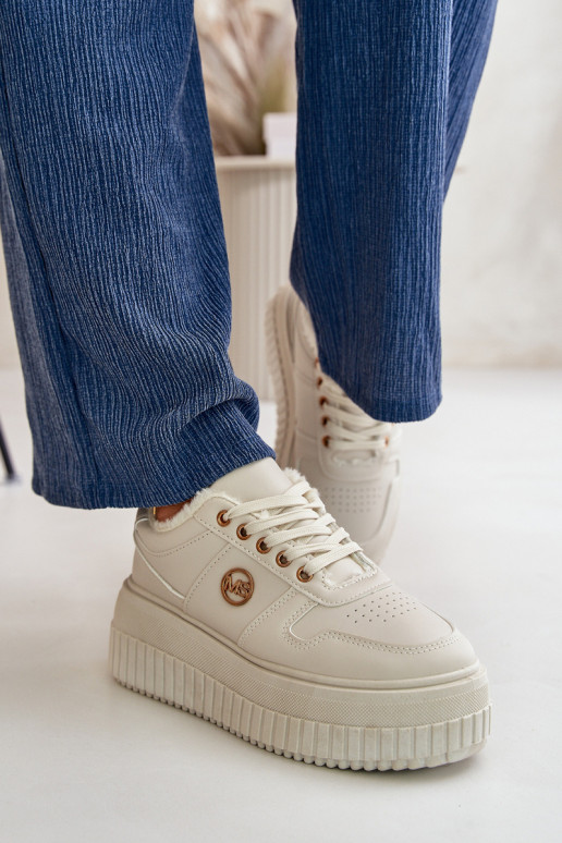 Sneakers modeļa apavi sporta apavi Sieviešu siltināti Uz masīvas zoles smilšu krāsas Verissha Sneakers modeļa apavi sporta apavi Sieviešu siltināti Uz masīvas zoles smilšu krāsas Verissha