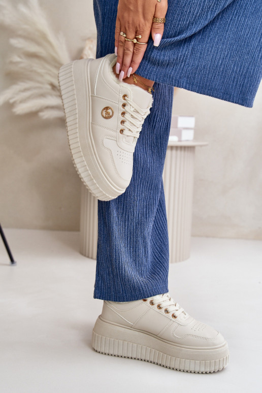 Sneakers modeļa apavi sporta apavi Sieviešu siltināti Uz masīvas zoles smilšu krāsas Verissha Sneakers modeļa apavi sporta apavi Sieviešu siltināti Uz masīvas zoles smilšu krāsas Verissha