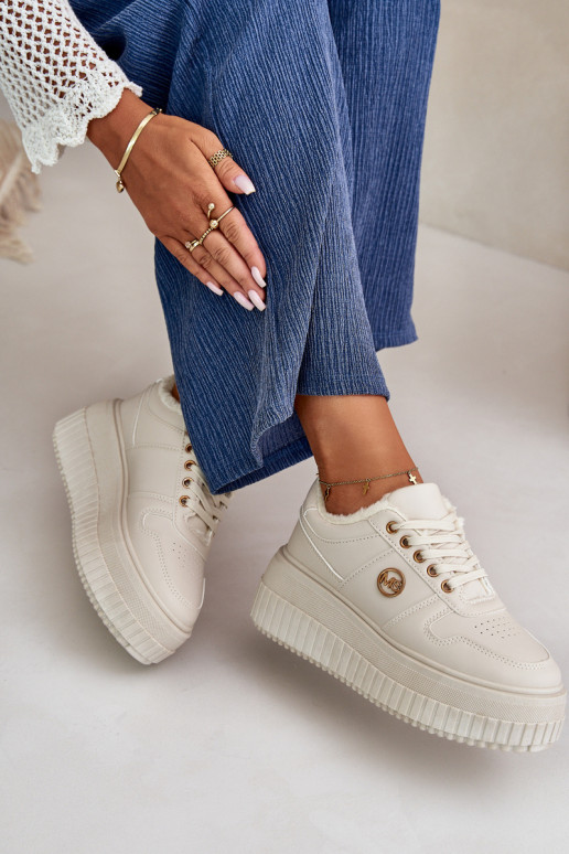 Sneakers modeļa apavi sporta apavi Sieviešu siltināti Uz masīvas zoles smilšu krāsas Verissha Sneakers modeļa apavi sporta apavi Sieviešu siltināti Uz masīvas zoles smilšu krāsas Verissha