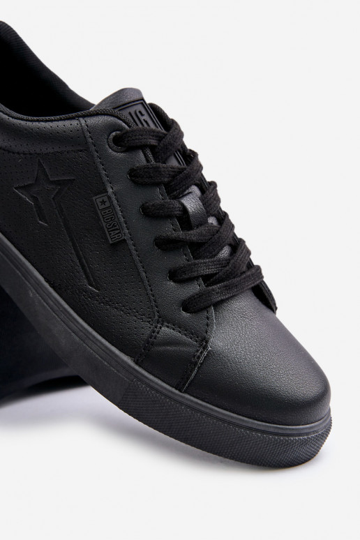 Vīriešu brīvā laika apavi no eko ādas Big Star OO174021 Hi-Poly System melnas krāsas
