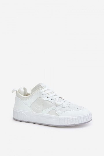 Sneakers modeļa apavi vīriešiem no eko ādas Big Star OO174003 baltas krāsas