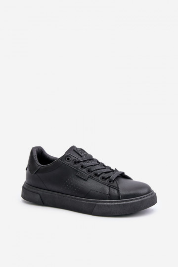 brīvā laika apavi Sneakers modeļa apavi vīriešiem no eko ādas Big Star OO174117 melnas krāsas