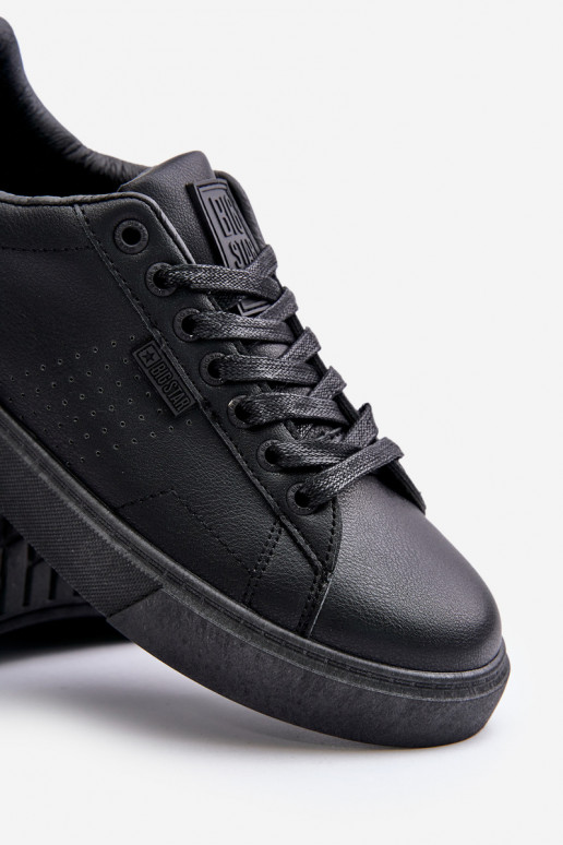 brīvā laika apavi Sneakers modeļa apavi vīriešiem no eko ādas Big Star OO174117 melnas krāsas