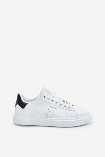 brīvā laika apavi Sneakers modeļa apavi vīriešiem no eko ādas Big Star OO174115 baltas krāsas 2