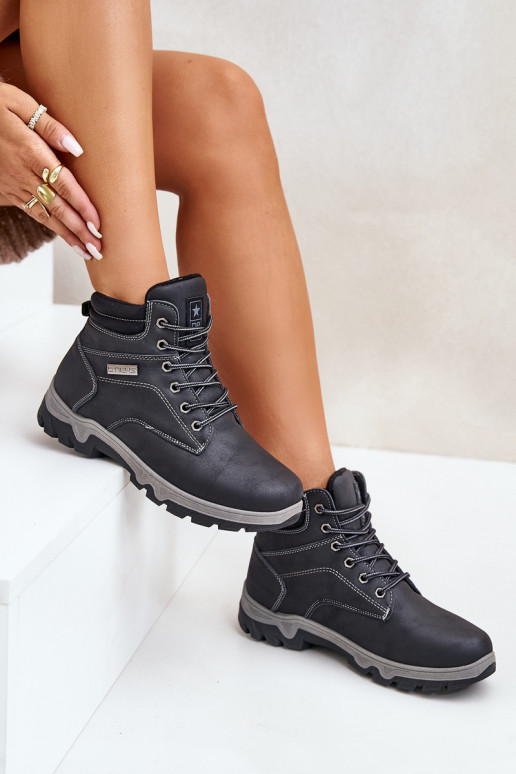 pārgājienu zābaki vīriešiem siltināti no eko ādas tumši zilas krāsas Neramia pārgājienu zābaki vīriešiem siltināti no eko ādas tumši zilas krāsas Neramia