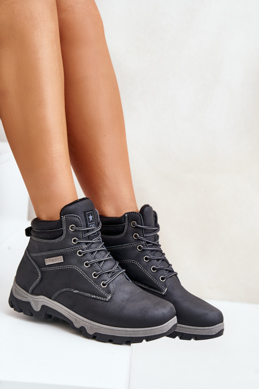 pārgājienu zābaki vīriešiem siltināti no eko ādas tumši zilas krāsas Neramia pārgājienu zābaki vīriešiem siltināti no eko ādas tumši zilas krāsas Neramia