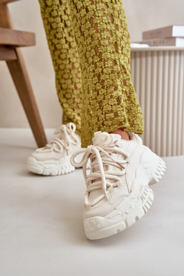 Sneakers modeļa apavi Sieviešu Uz masīvas zoles Ziloņkaula krāsas Nevela 2