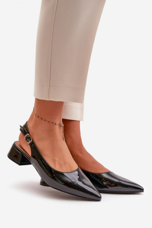 Lakotas balerīnas Uz Zema Papēža Z Noskami Apavi ar spicu purngalu melnas krāsas Anarinne Lakotas balerīnas Uz Zema Papēža Z Noskami Apavi ar spicu purngalu melnas krāsas Anarinne