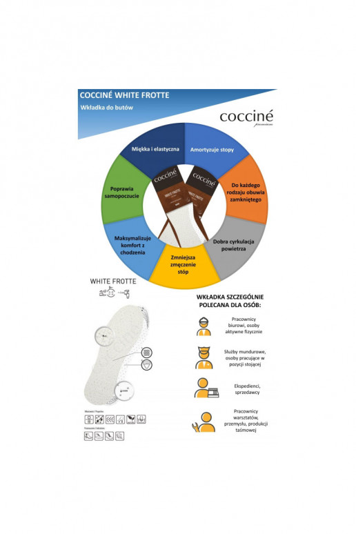 Leliktņi Coccine INhite Frotte kokvilna uz lateksa putām 34-41