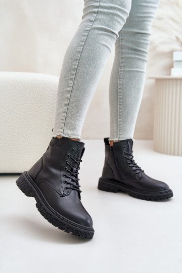 siltināti zābaki Sieviešu OO274A126 melnas krāsas