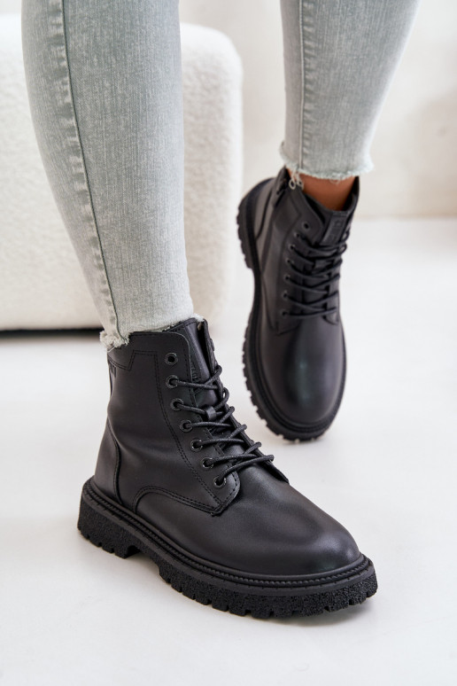 siltināti zābaki Sieviešu OO274A126 melnas krāsas