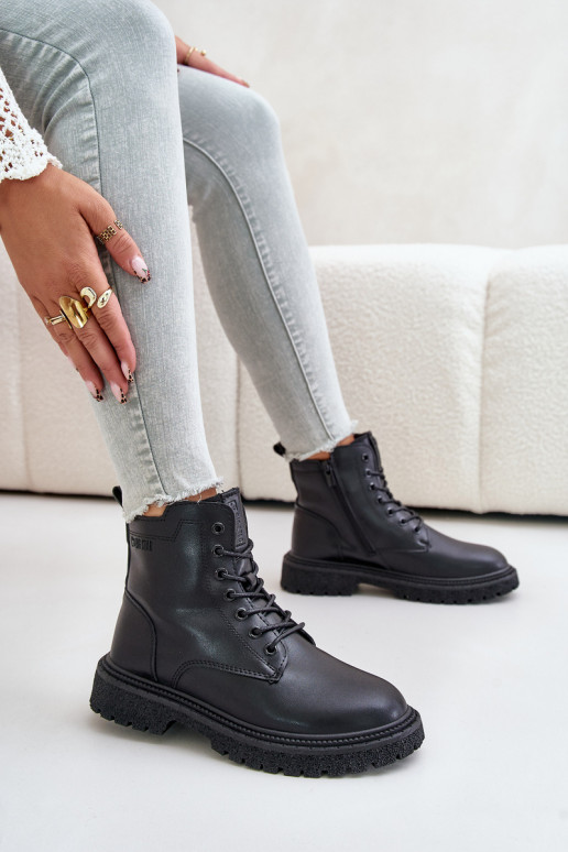 siltināti zābaki Sieviešu OO274A126 melnas krāsas