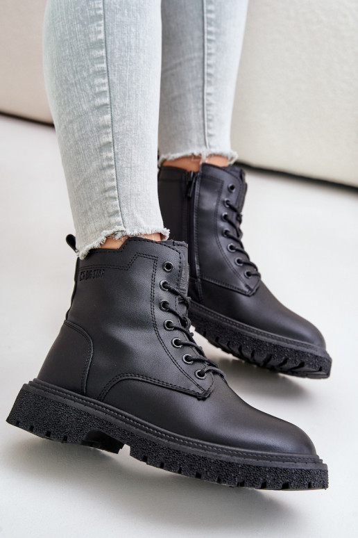 siltināti zābaki Sieviešu OO274A126 melnas krāsas