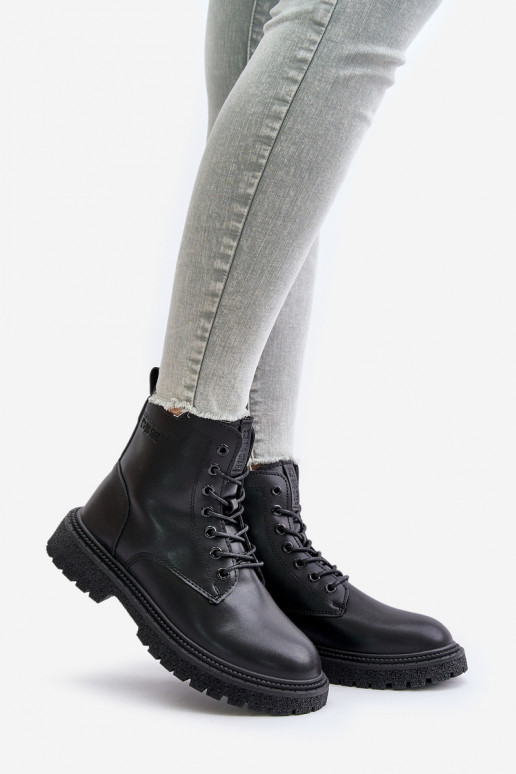 siltināti zābaki Sieviešu OO274A126 melnas krāsas