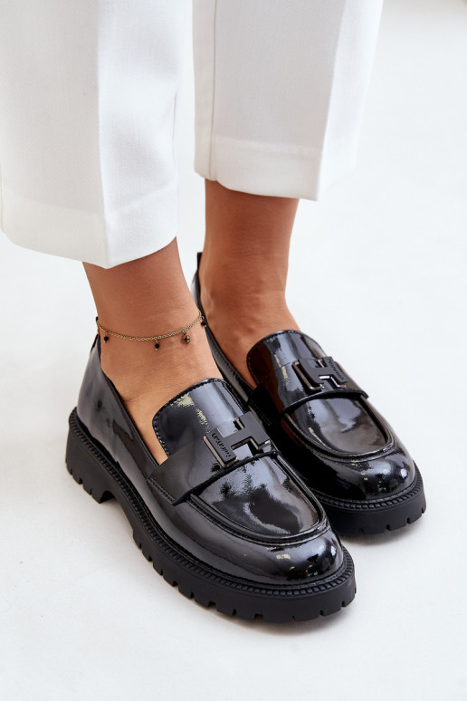 sieviešu mokasīni Laque Vinceza 62187 melnas krāsas sieviešu mokasīni Laque Vinceza 62187 melnas krāsas