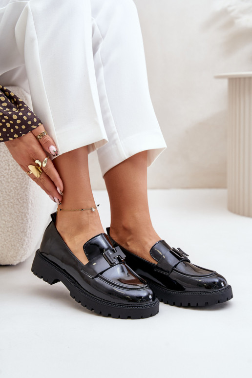 sieviešu mokasīni Laque Vinceza 62187 melnas krāsas sieviešu mokasīni Laque Vinceza 62187 melnas krāsas