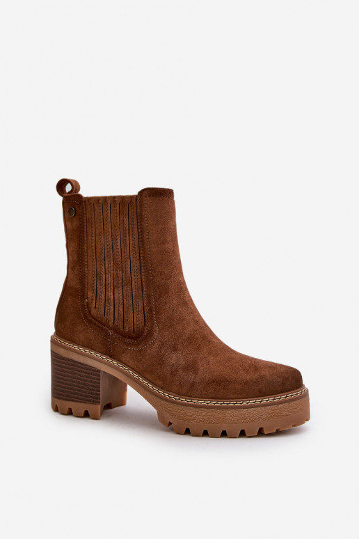 Sieviešu puszābaki Z Eko zamšādau siltināti brūnas krāsas Nevitas Sieviešu puszābaki Z Eko zamšādau siltināti brūnas krāsas Nevitas