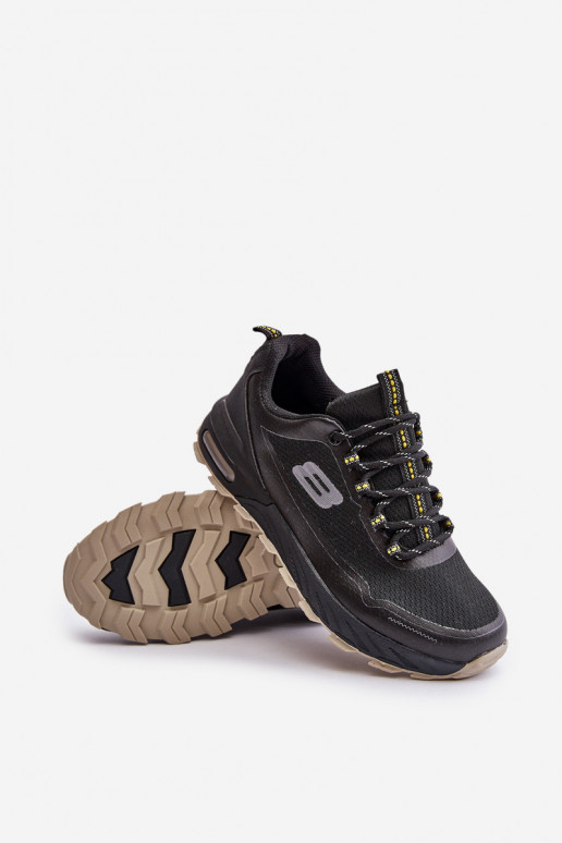 sporta apavi vīriešiem ar platformu melnas krāsas Idama