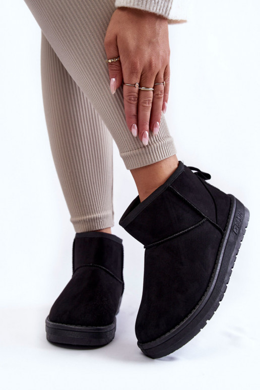 siltināti sniega apavi Big Star KK274288 melnas krāsas