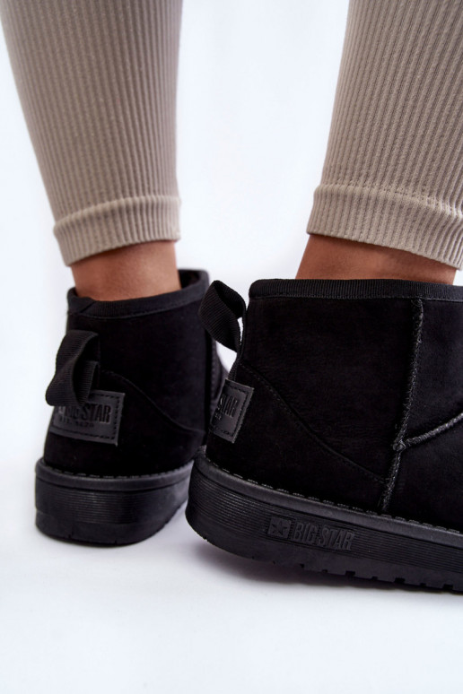 siltināti sniega apavi Big Star KK274288 melnas krāsas