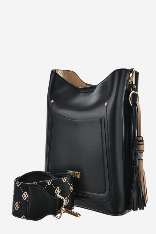 Soma no eko ādas Big Star OO574139 Melnas krāsas