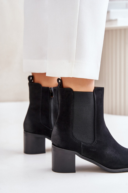 siltināti Sieviešu puszābaki melnas krāsas Radeya siltināti Sieviešu puszābaki melnas krāsas Radeya