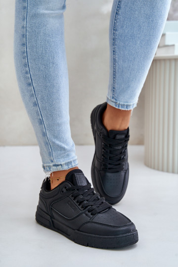 Sneakers modeļa apavi Sieviešu Big Star OO274A551 Hi-Poly System melnas krāsas