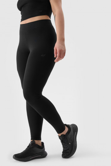Legginsy Sieviešu DzianinoIne melnas krāsas 4FINMM00TTIGF195-20S