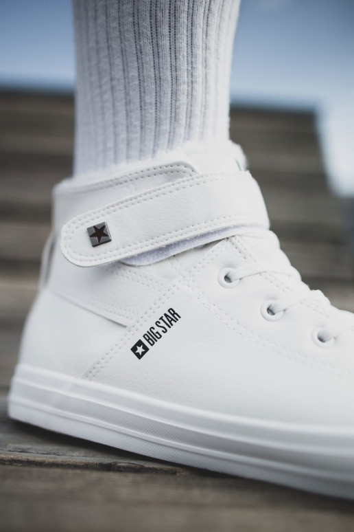 Vīriešu brīvā laika apavi Big Star siltināti baltas krāsas Y174024FIN