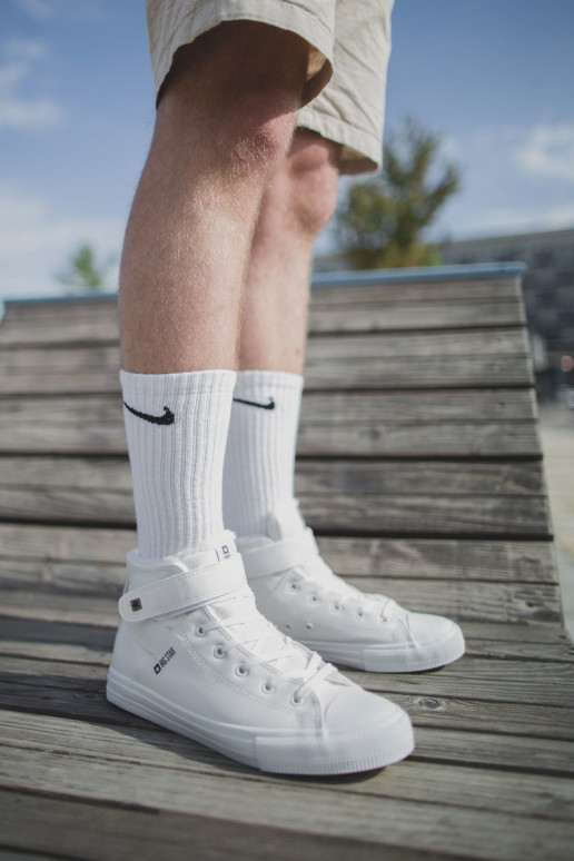 Vīriešu brīvā laika apavi Big Star siltināti baltas krāsas Y174024FIN