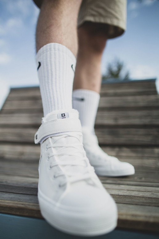 Vīriešu brīvā laika apavi Big Star siltināti baltas krāsas Y174024FIN