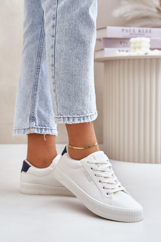 siltināti sieviešu puszābaki Big Star OO274A460 baltas krāsas