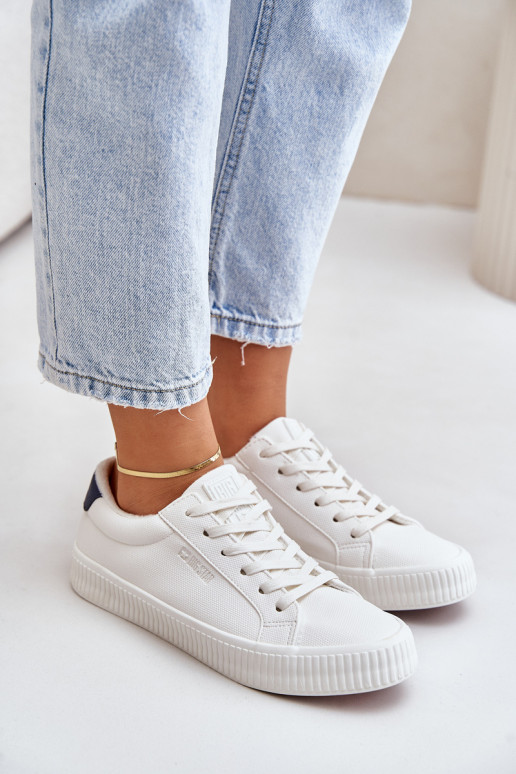 siltināti sieviešu puszābaki Big Star OO274A460 baltas krāsas