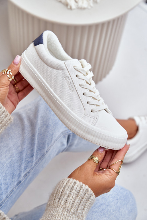 siltināti sieviešu puszābaki Big Star OO274A460 baltas krāsas