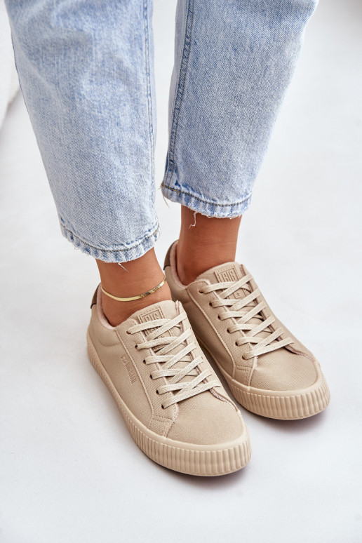 siltināti sieviešu puszābaki Big Star OO274A461 smilšu krāsas siltināti sieviešu puszābaki Big Star OO274A461 smilšu krāsas