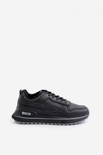 siltināti Sneakers modeļa apavi vīriešiem Big Star OO174675 HI-POLY SYSTEM melnas krāsas 2