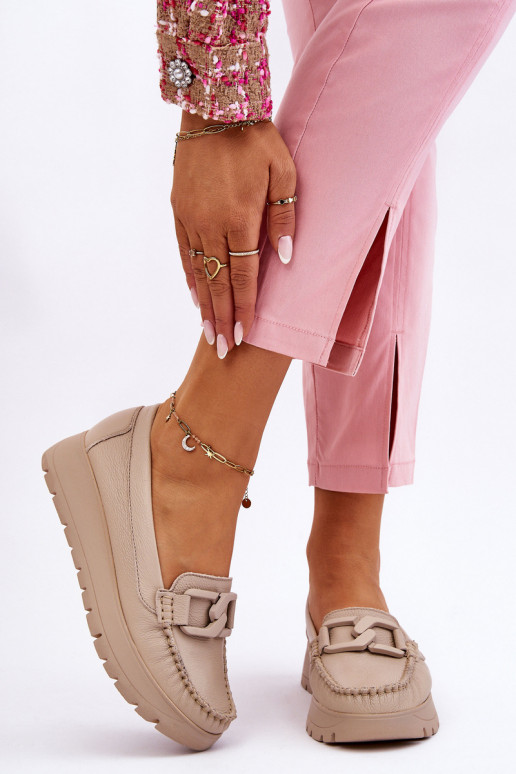 Bēšas krāsas Zazoo platformas lauferi...