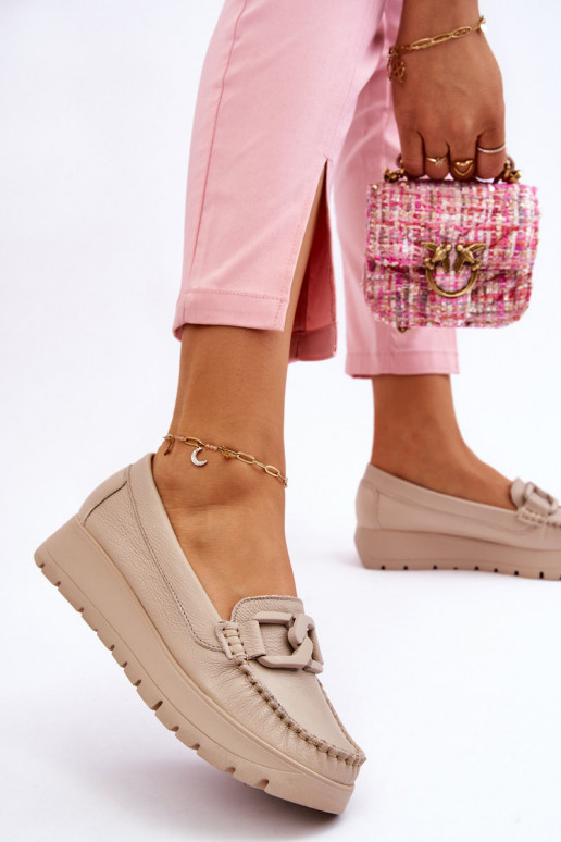 Bēšas krāsas Zazoo platformas lauferi...