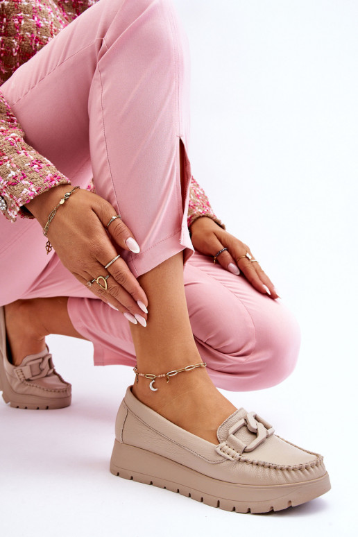 Bēšas krāsas Zazoo platformas lauferi...