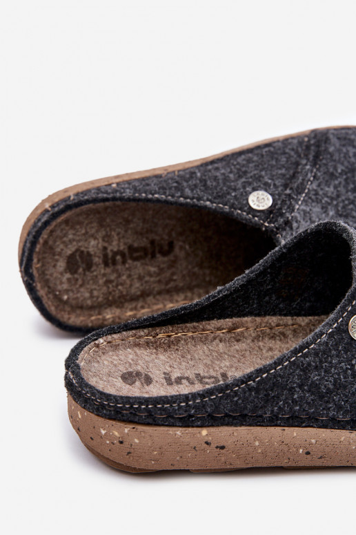 vīriešiem apavi mājas Čības Čības Inblu MT000011 pelēkas krāsas vīriešiem apavi mājas Čības Čības Inblu MT000011 pelēkas krāsas