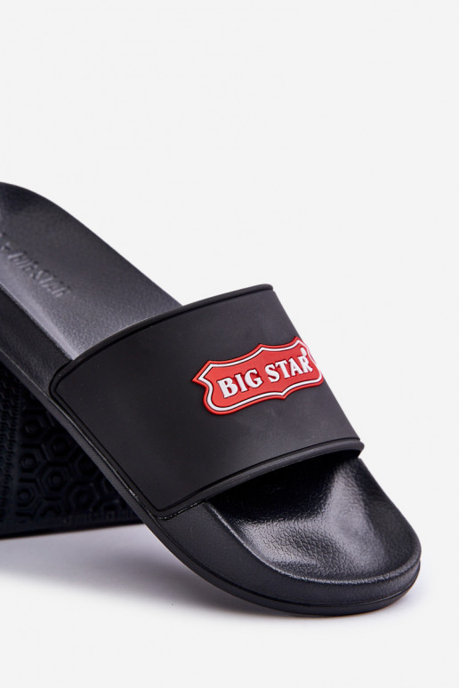 Čības vīriešiem Z Logo Big Star OO174028 melnas krāsas Čības vīriešiem Z Logo Big Star OO174028 melnas krāsas