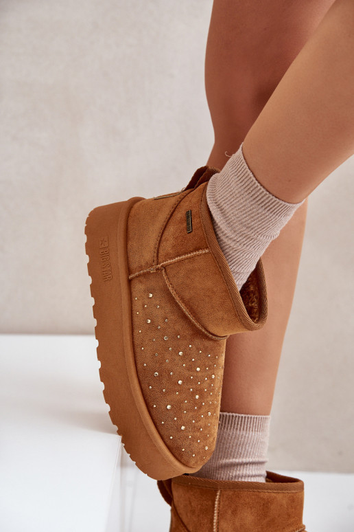 sniega apavi Ar Dekorāciju ar platformu Big Star OO274A104 brūnas krāsas sniega apavi Ar Dekorāciju ar platformu Big Star OO274A104 brūnas krāsas